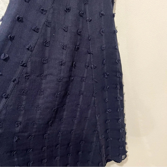 Maison De Papillon Navy Blue Textured Mini Dress - Picture 6 of 7